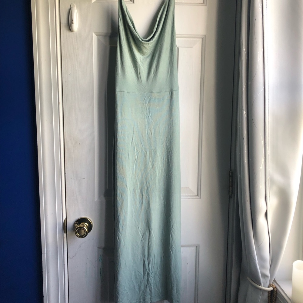 Open Back Halter Dress